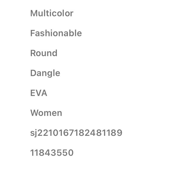 Hollow Out Round Multicolored Drop Earrings - NWT - Picture 4 of 5